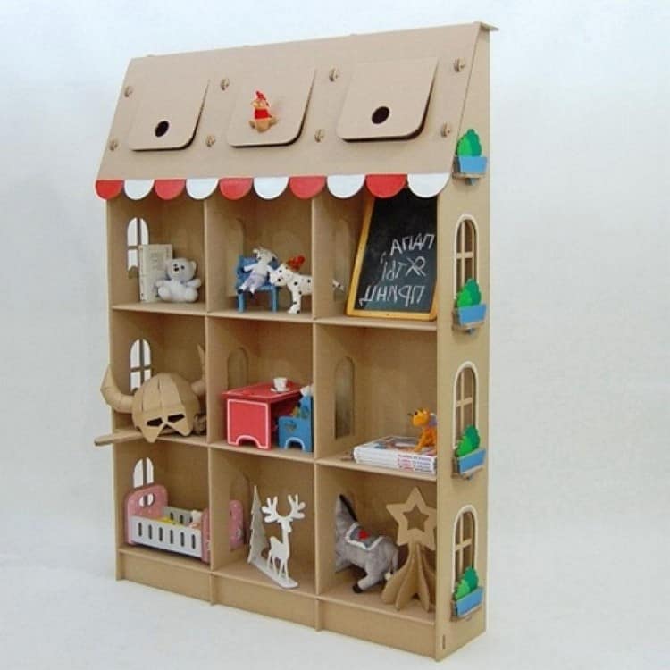 Поделки из картонных коробок: игрушки для детей и дома фото