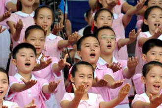 Дети в детском саду Китая