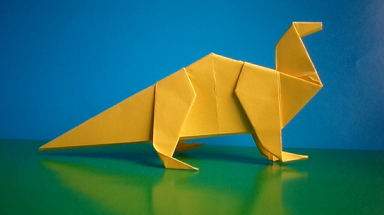 Как сделать динозавра из бумаги?