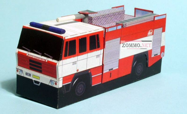 Модель пожарной машины TATRA 815 в 3Д