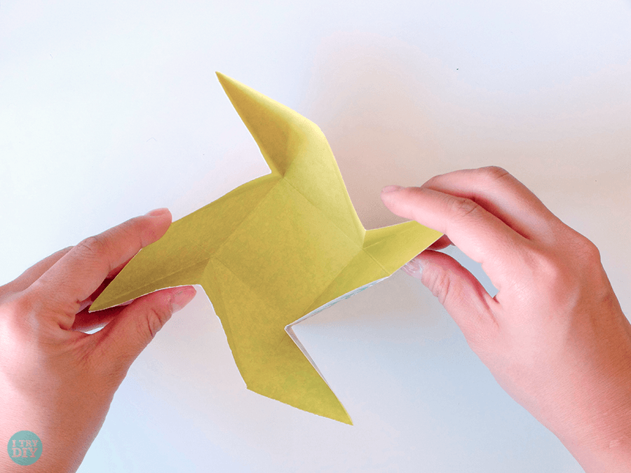 Конверт оригами-скрутите вертушку