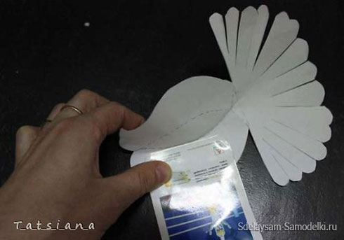Белые голуби из бумаги