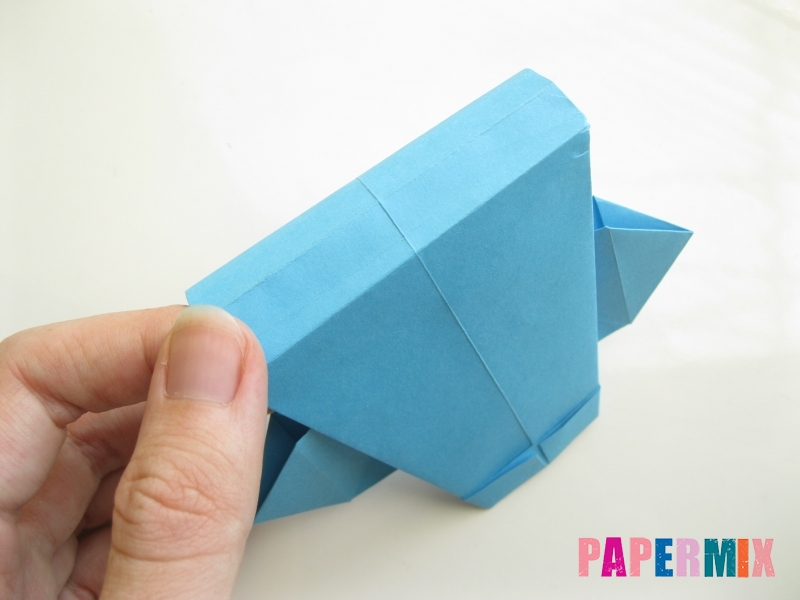 Как сделать рубашка с галстуком из бумаги (оригами) - шаг 21