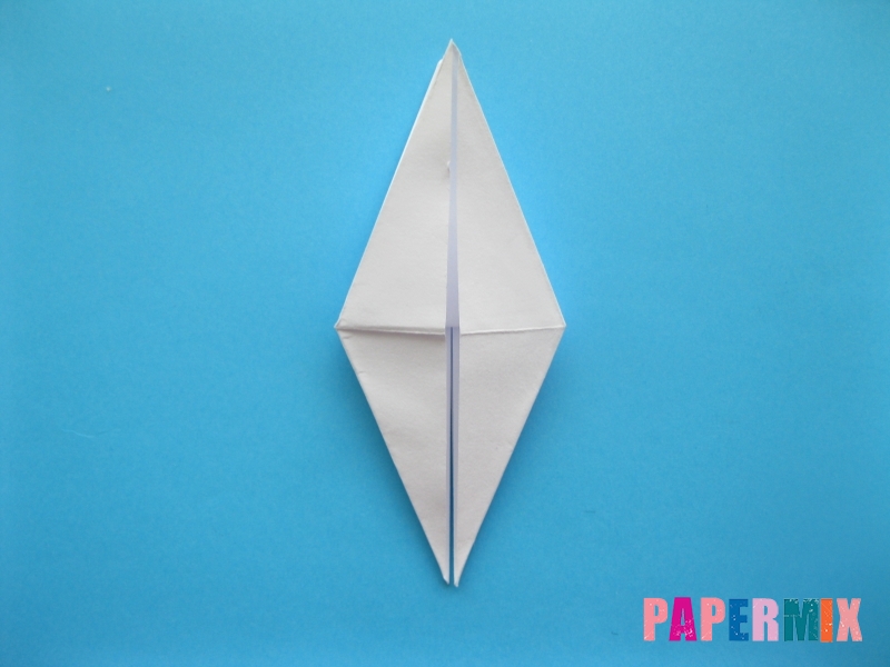 Как сделать цаплю из бумаги (оригами) поэтапно - шаг 10