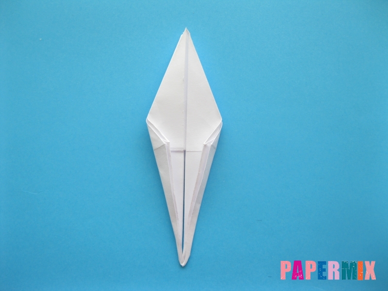 Как сделать цаплю из бумаги (оригами) поэтапно - шаг 11