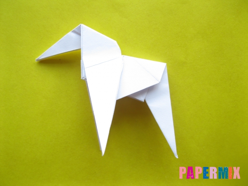 Как сделать зебру из бумаги (оригами) поэтапно - шаг 14