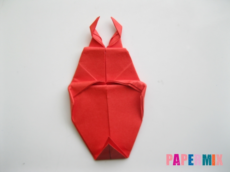 Как сделать жука из бумаги (оригами) инструкция - шаг 12