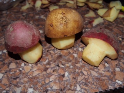 грибы из картошки