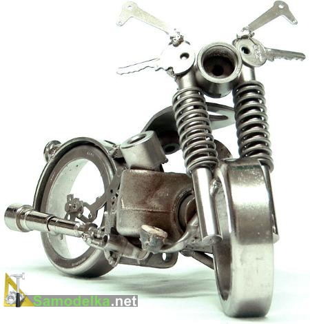 как сделать мотоциклы из металлолома