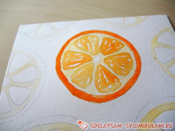 рисуем апельсин