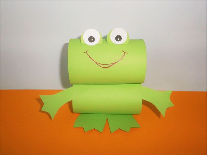 как сделать лягушку из бумаги