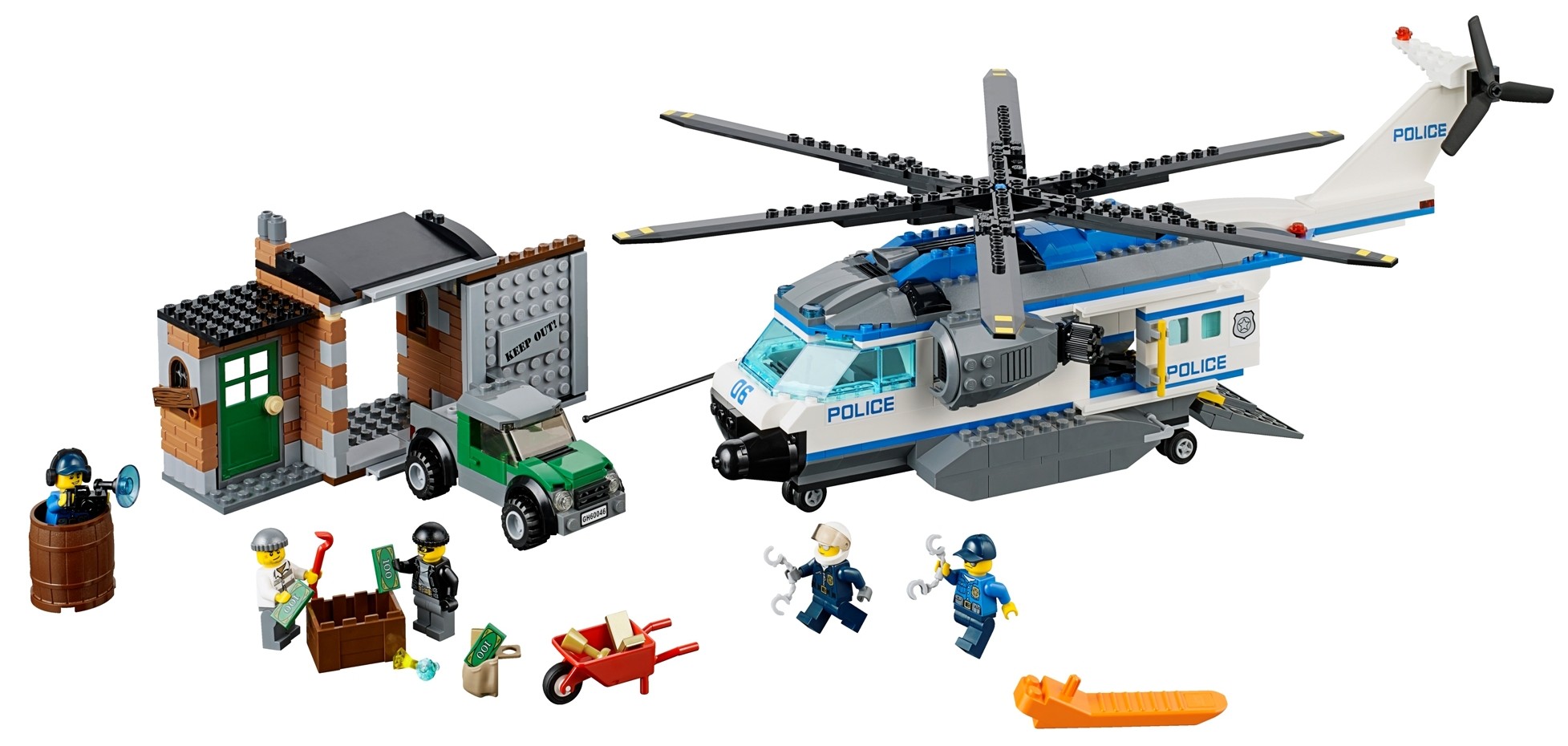 2014 LEGO City Helicopter Surveillance 60046 Set Photos & Preview 