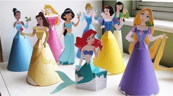 Espaco Infantil – Moldes das princesas da Disney para festa 