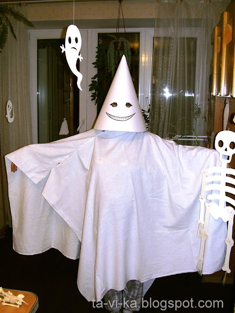 костюм на Хэллоуин своими руками Привидение