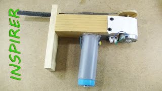 как сделать мини электролобзик своими руками / How to make a Powerful Mini JIGSAW