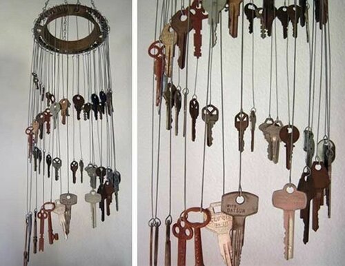 Декорирование старыми ключами