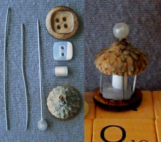 Miniature acorn top lantern (DIY)