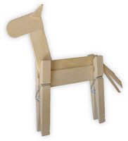 Art Projects for Kids: Clothespin Horse - Trojan Horse Project?