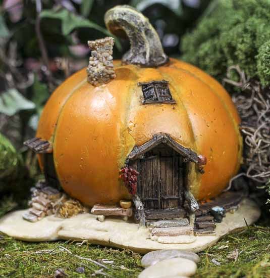 Fairy Garden Pumpkin Cottage