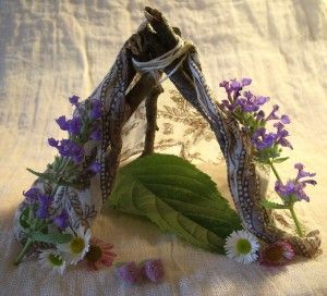 make a fairy tent or a tepee and put it somewhere where a fairy might find it – perhaps in a hidden spot on a bookshelf or a sheltered place in your garden.