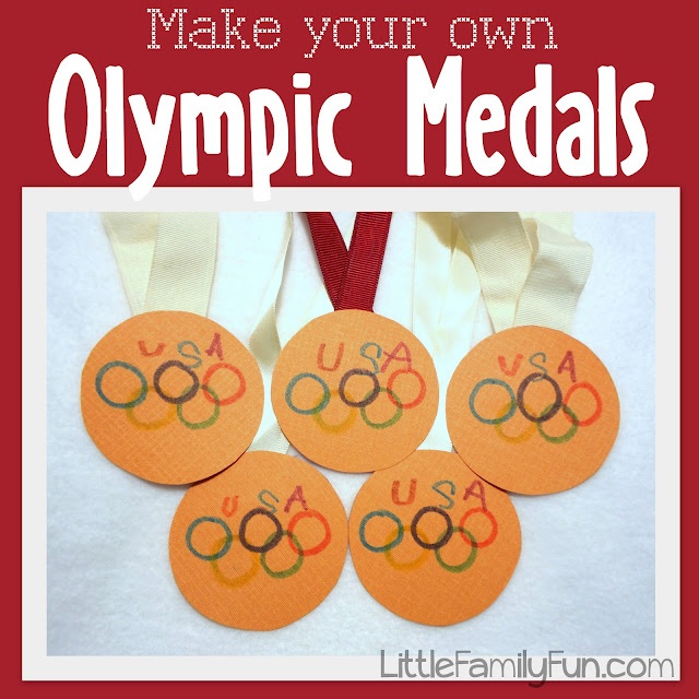 Make your own Medals for the Olympics.