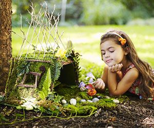 Summer activity - make Fairy houses