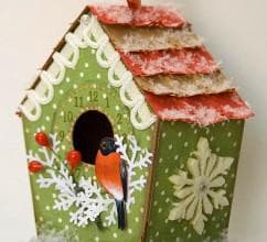 рождественский домик для птиц