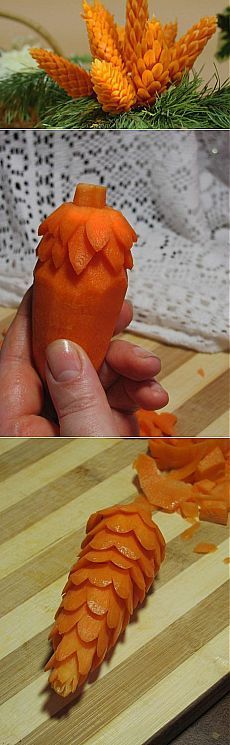 украшения из моркови своими руками