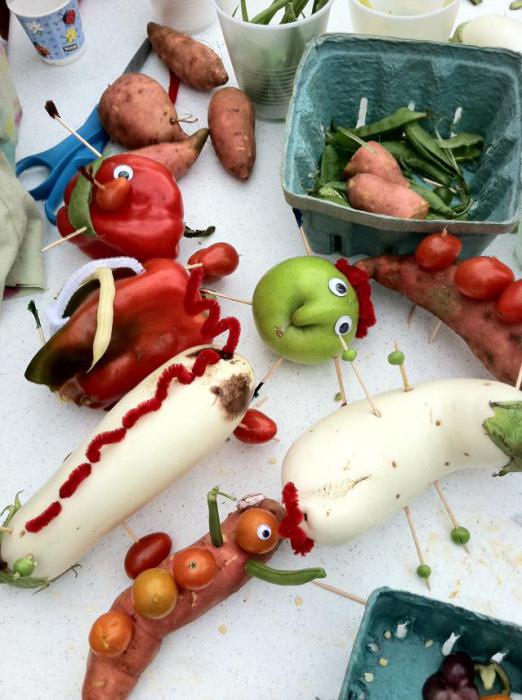 детские поделки из овощей 