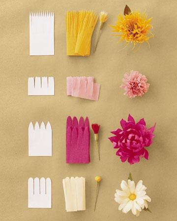 шаблоны цветов из бумаги