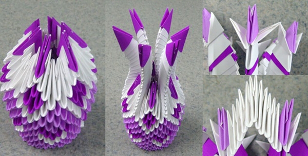 Оригами из треугольных модулей
