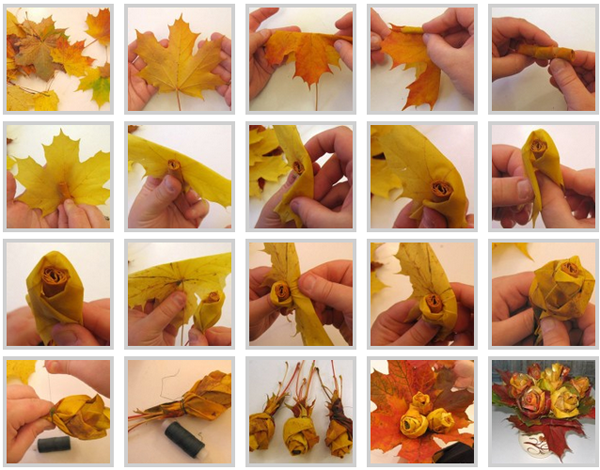 Поделки из листьев своими руками