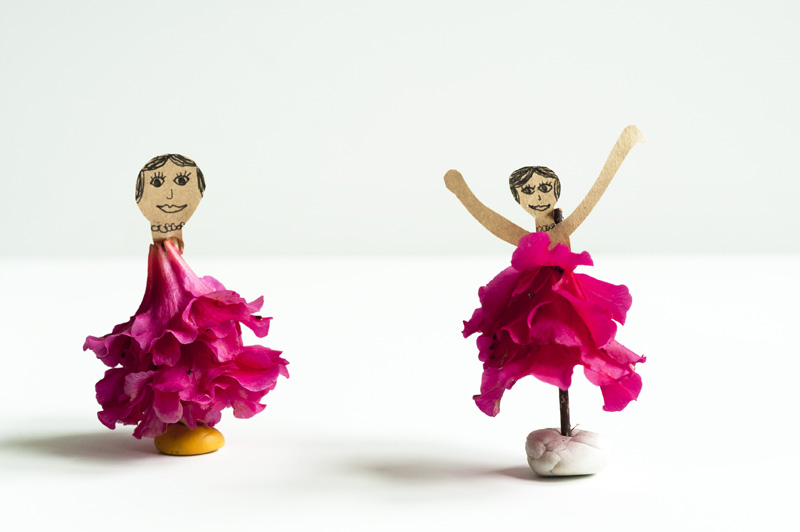 Flamenco Flower Dolls