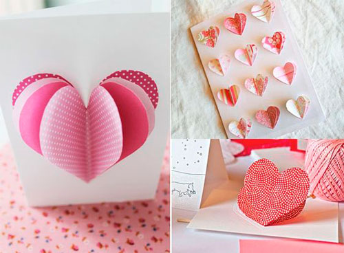 Поделки на день Святого Валентина: объемное сердце