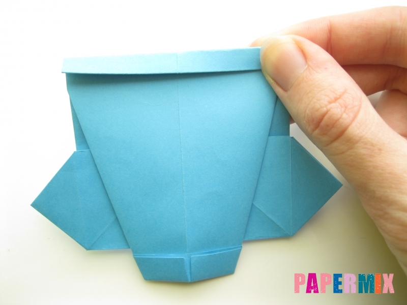 Как сделать рубашка с галстуком из бумаги (оригами) - шаг 20