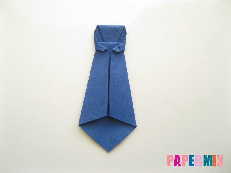 Как сделать рубашка с галстуком из бумаги (оригами) - шаг 30