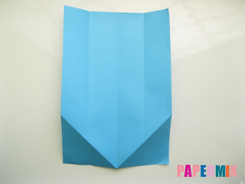 Как сделать рубашка с галстуком из бумаги (оригами) - шаг 8