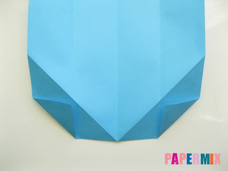 Как сделать рубашка с галстуком из бумаги (оригами) - шаг 9