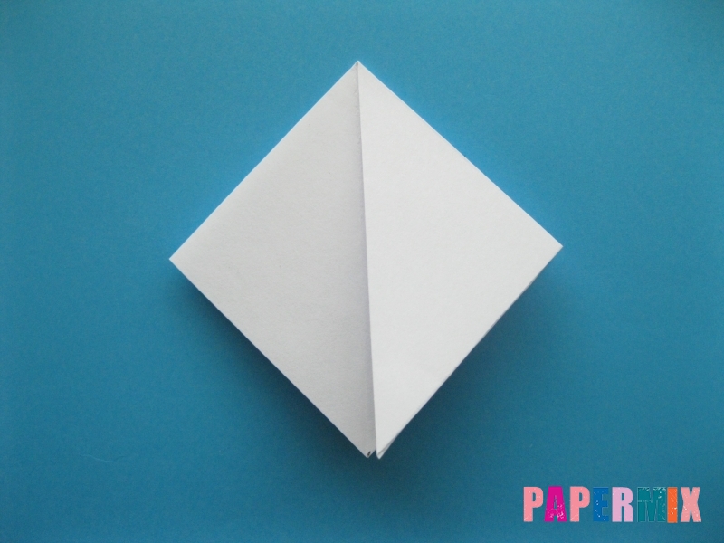 Как сделать акулу из бумаги (оригами) поэтапно - шаг 6