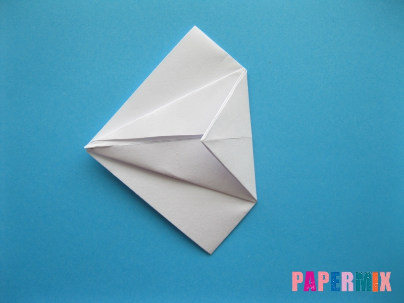 Как сделать акулу из бумаги (оригами) поэтапно - шаг 8