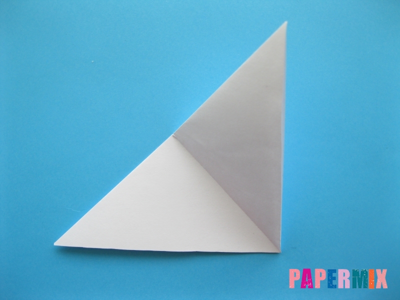 Как сделать цаплю из бумаги (оригами) поэтапно - шаг 2
