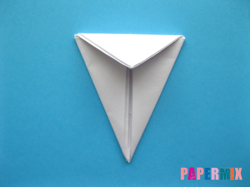 Как сделать цаплю из бумаги (оригами) поэтапно - шаг 7