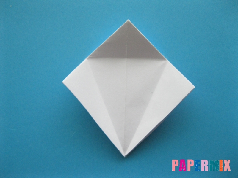Как сделать цаплю из бумаги (оригами) поэтапно - шаг 8