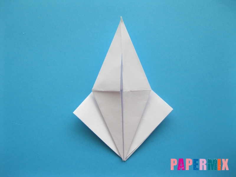 Как сделать цаплю из бумаги (оригами) поэтапно - шаг 9