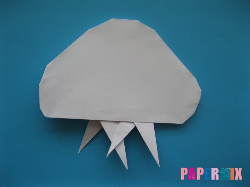Как сделать медузу из бумаги поэтапный фото урок - шаг 10