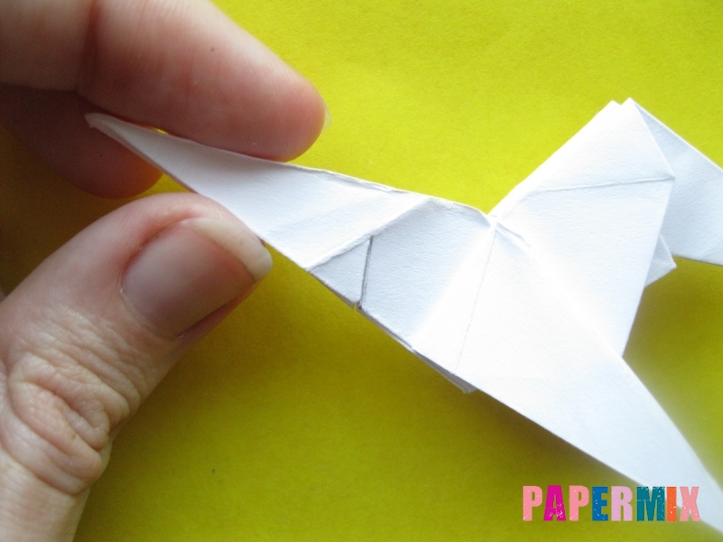 Как сделать зебру из бумаги (оригами) поэтапно - шаг 15