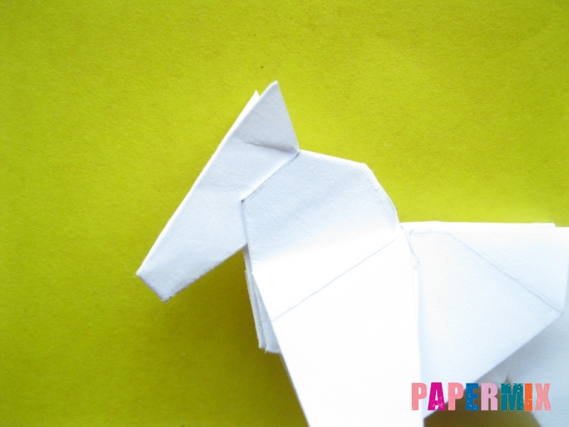 Как сделать зебру из бумаги (оригами) поэтапно - шаг 16