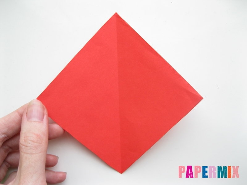 Как сделать жука из бумаги (оригами) инструкция - шаг 2