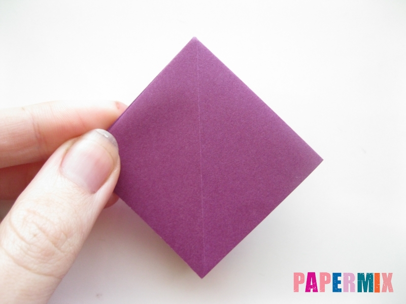 Как сделать журавлика из бумаги пошаговая инструкция - шаг 3