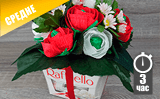 Декорируем цветами коробку Raffaello
